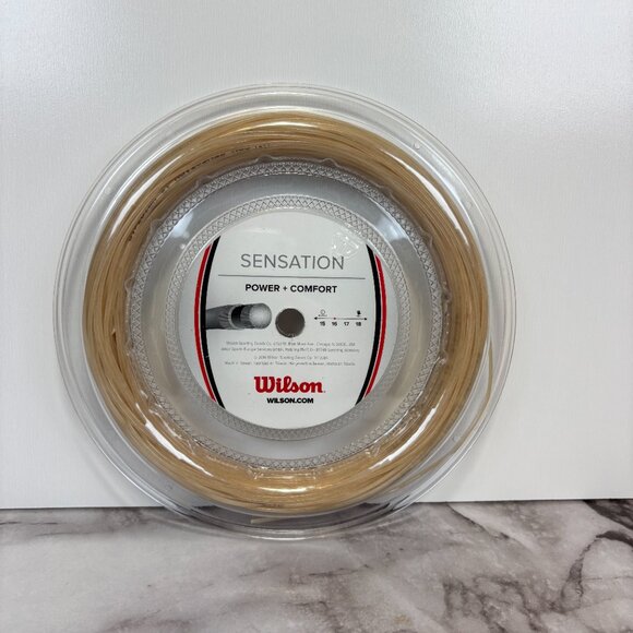 Wilson Sensation Comfort 16 Gauge Tennis String Reel 125ft/38.5m NIP - Picture 2 of 2